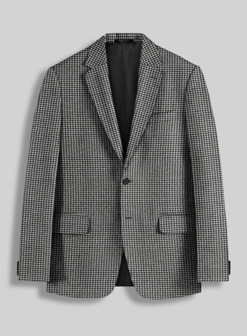 Houndstooth Black Tweed Suit