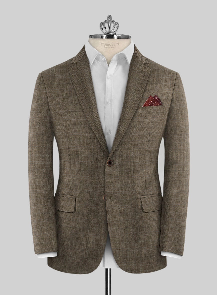 Huddersfield Brown Glen Pure Wool Suit