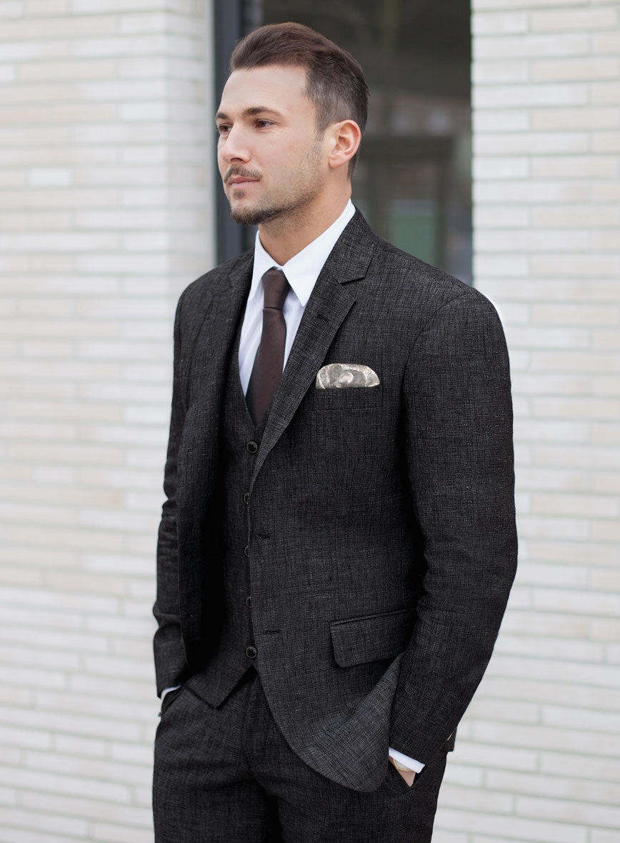 Italian Blu Linen Suit