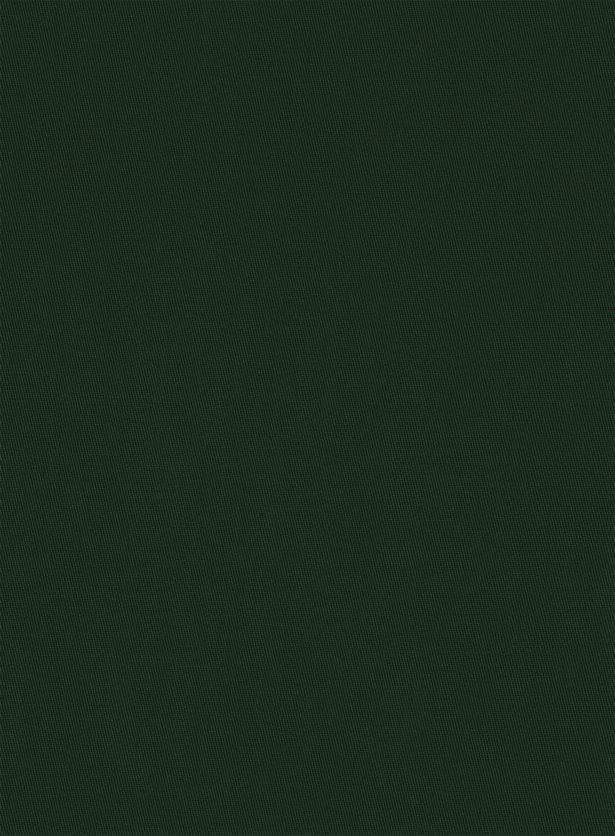 Italian Emerald Green Cotton Stretch Suit