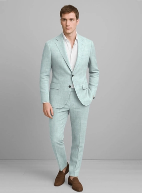 Italian Linen Mint Green Suit
