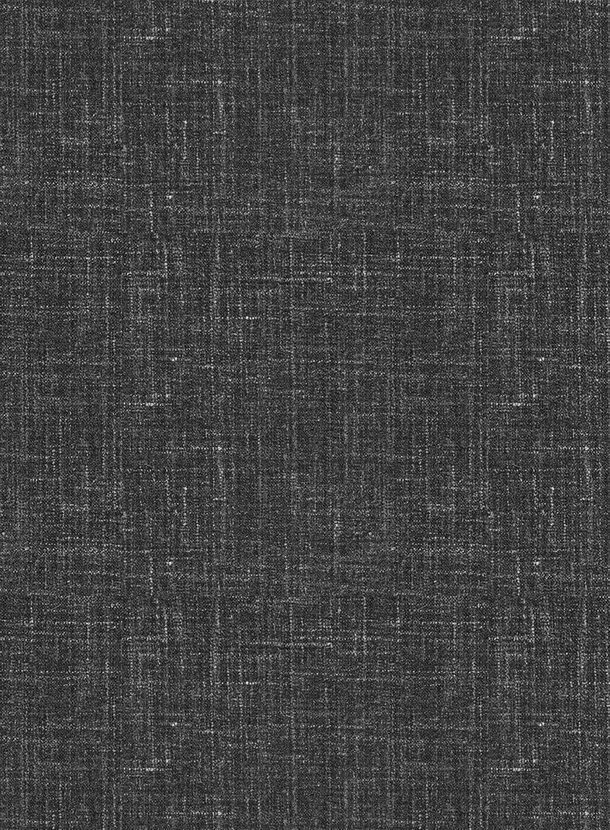 Italian Murano Charcoal Wool Linen Suit