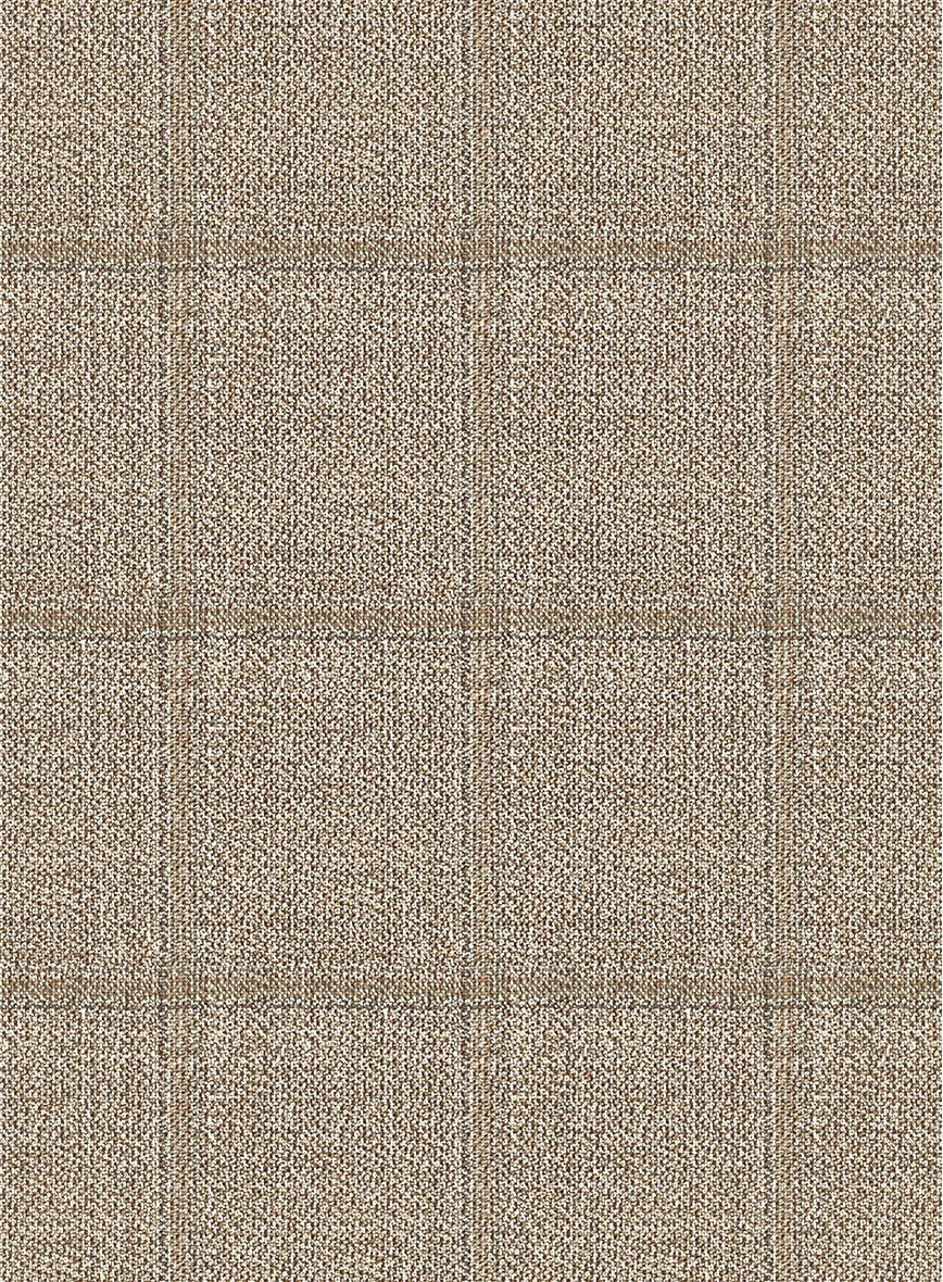 Italian Murano Padro Brown Wool Linen Silk Suit