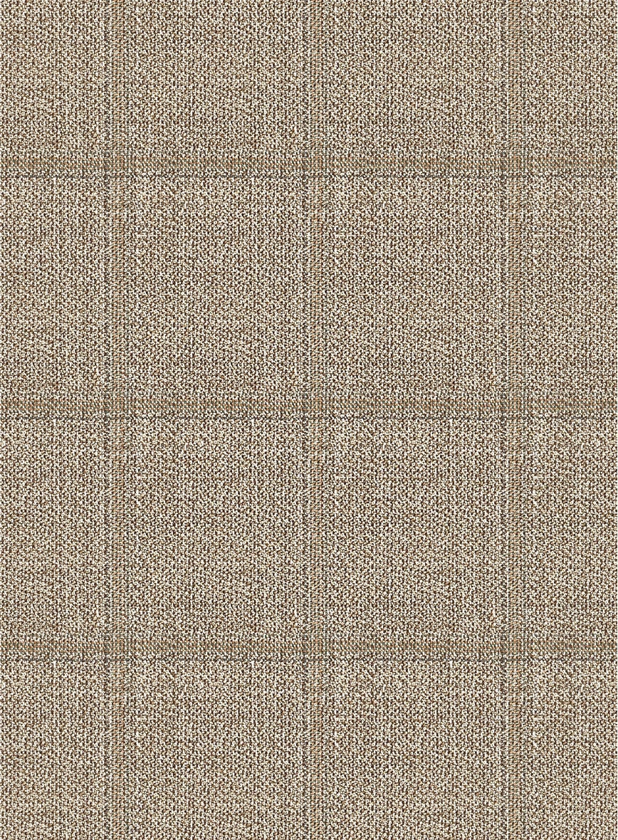 Italian Murano Padro Brown Wool Linen Silk Suit