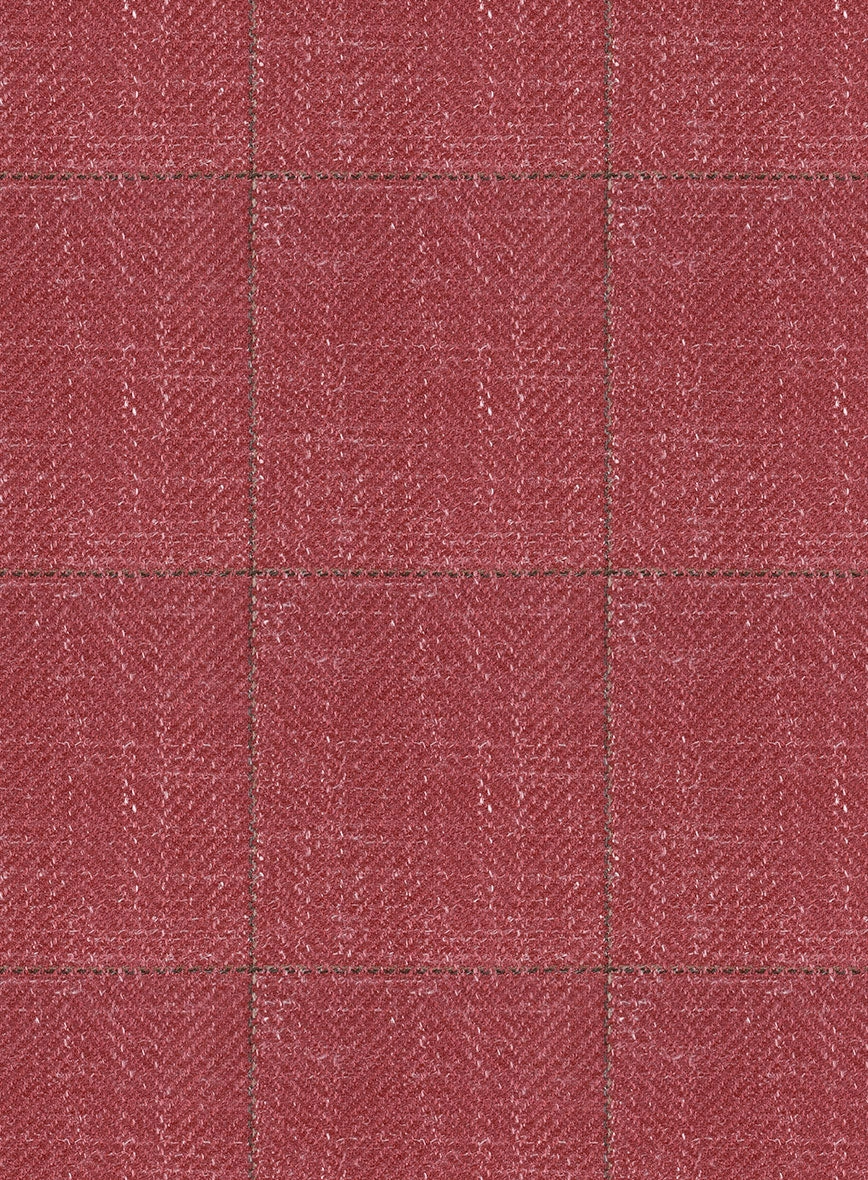 Italian Murano Radon Pink Wool Linen Silk Suit