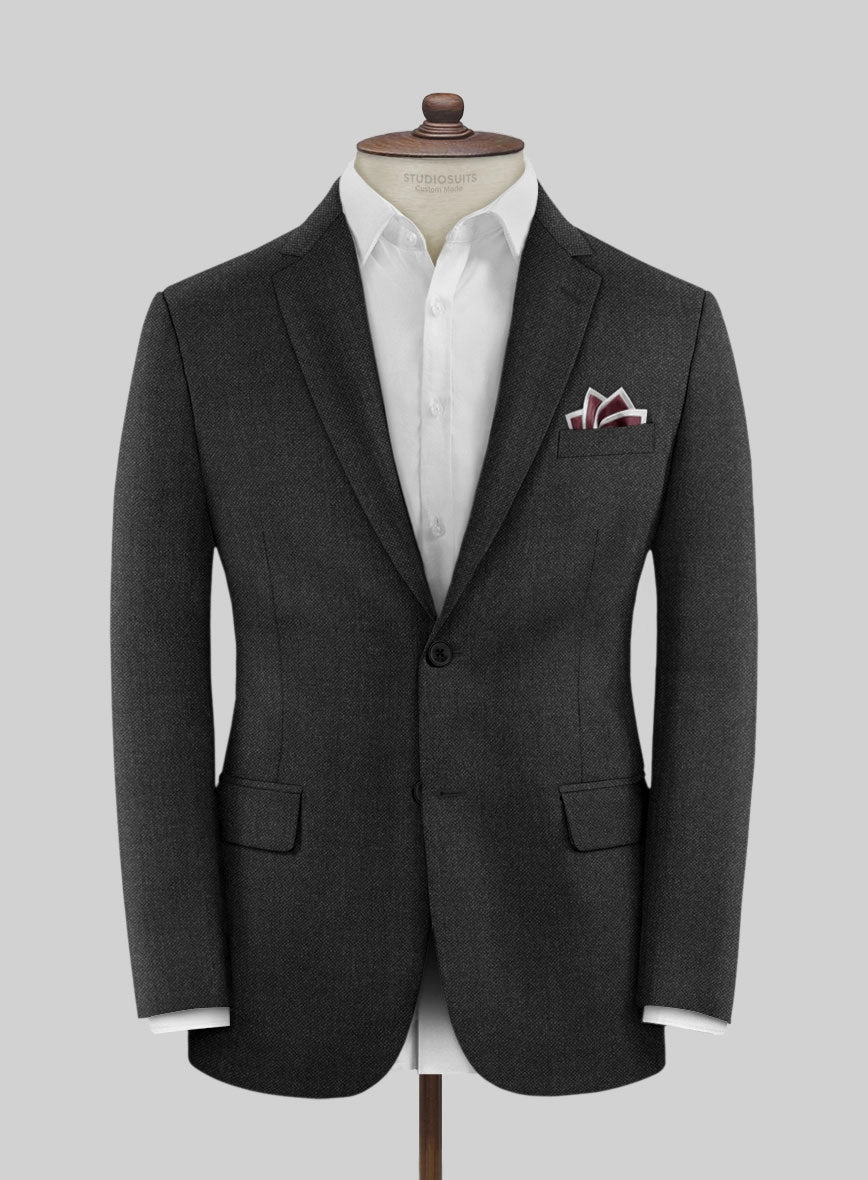 Italian Ombo Charcoal Birdseye Flannel Suit
