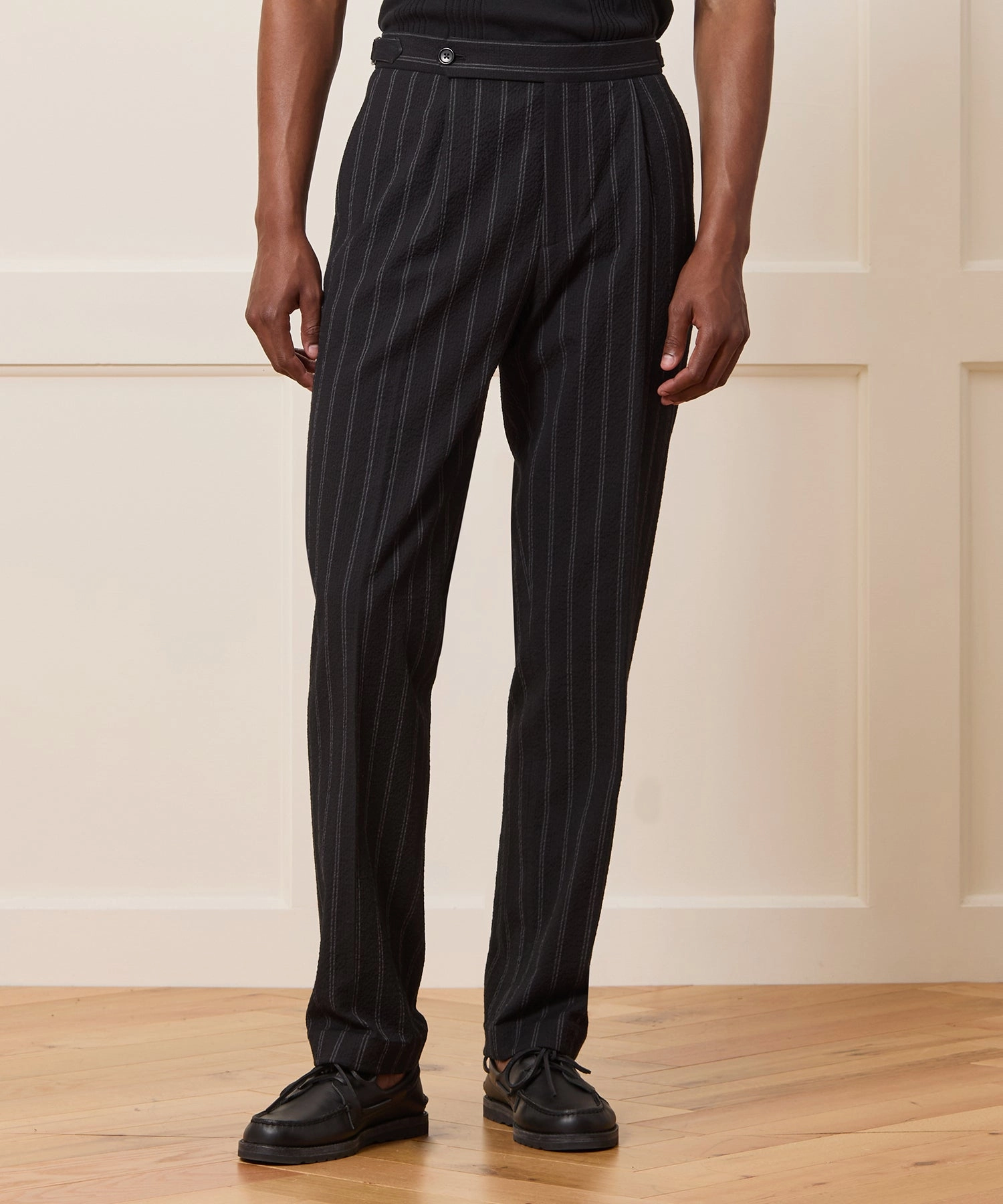 Italian Seersucker Striped Madison Suit