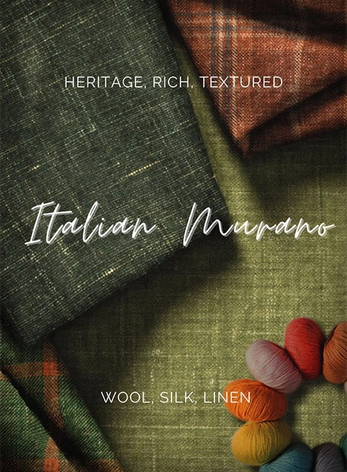 Italian Tela Black Wool Linen Suit