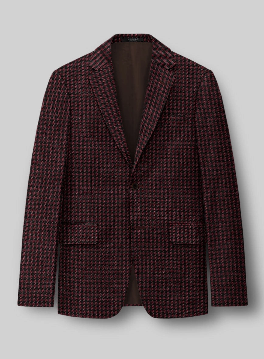Italian Wool Linen Cashmere Figaro Houndstooth Suit