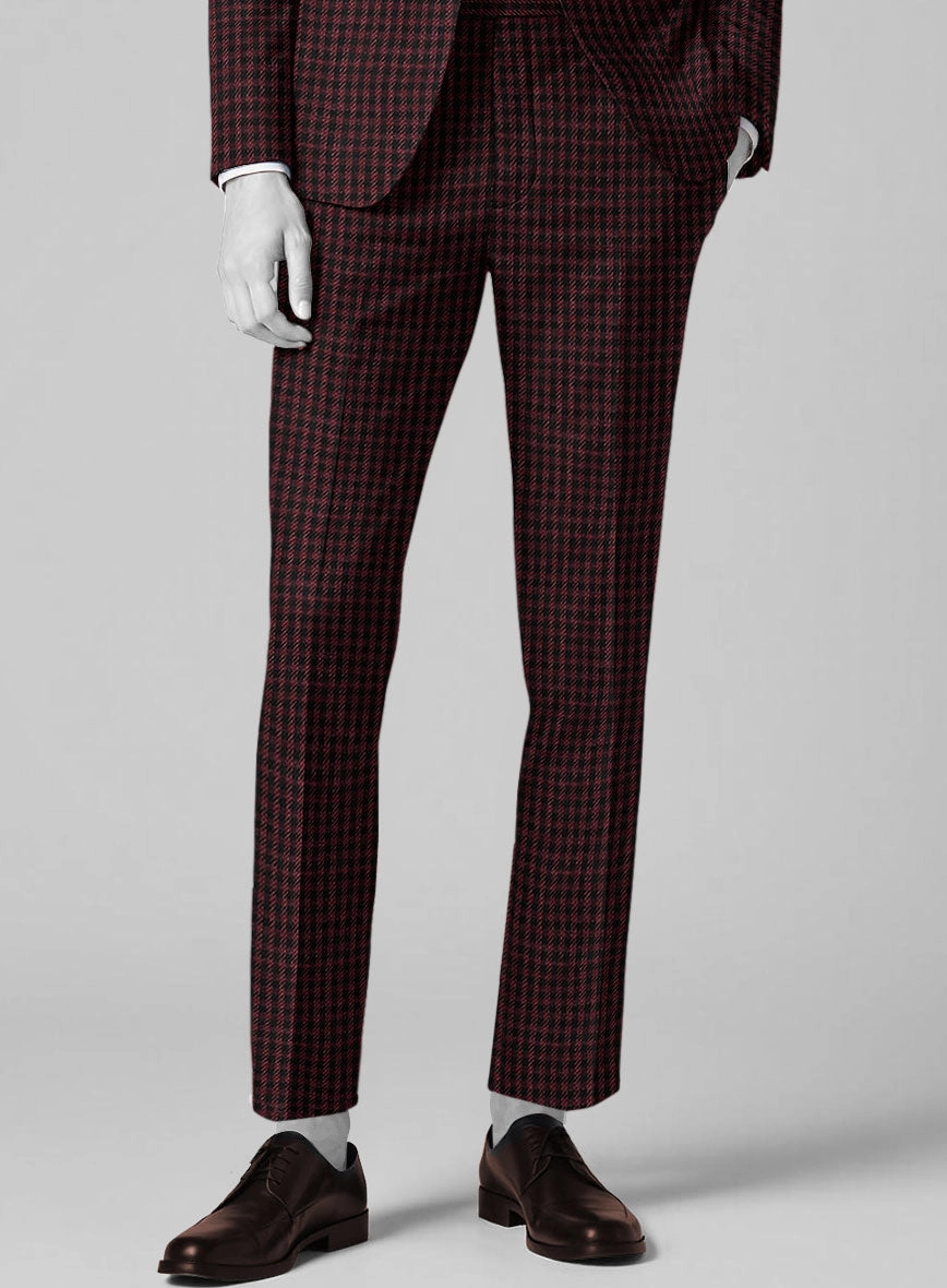Italian Wool Linen Cashmere Figaro Houndstooth Suit