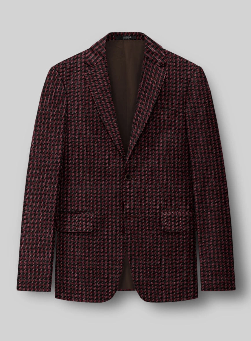 Italian Wool Linen Cashmere Figaro Houndstooth Suit