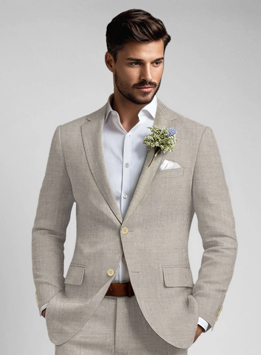 Ivy Beige Linen Suit