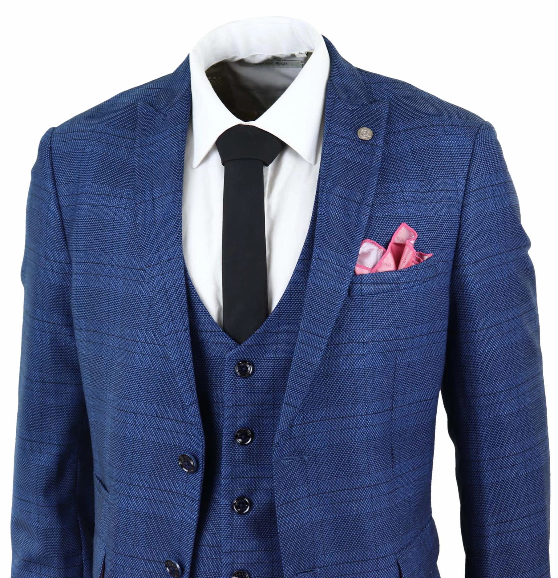 Jerry 3 Piece Check Suit