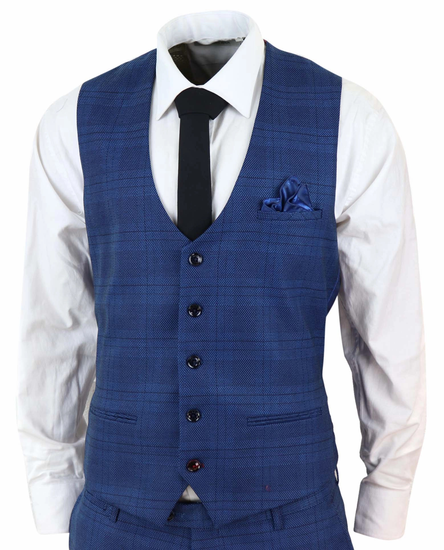 Jerry 3 Piece Check Suit