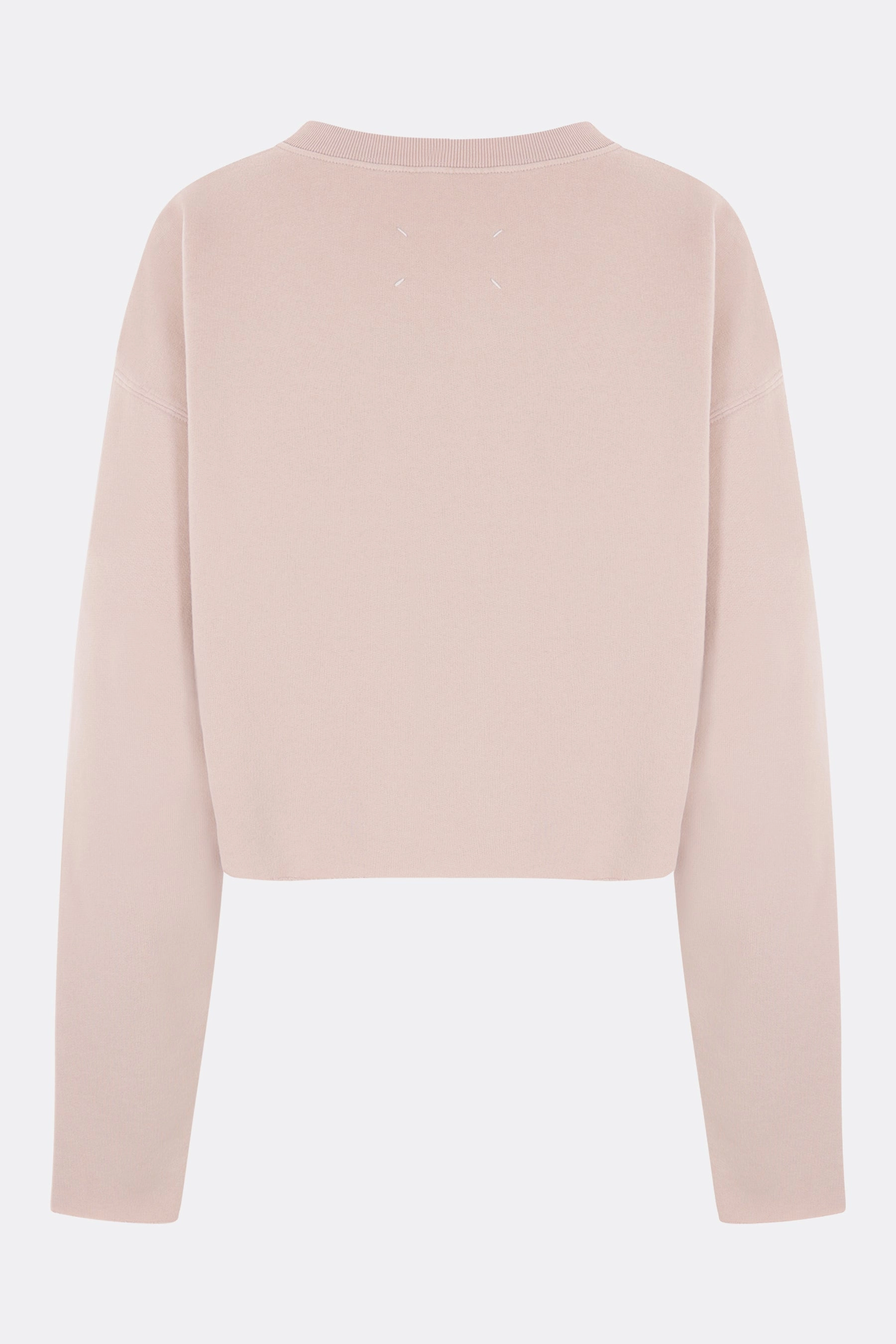 jersey cropped sweatshirt