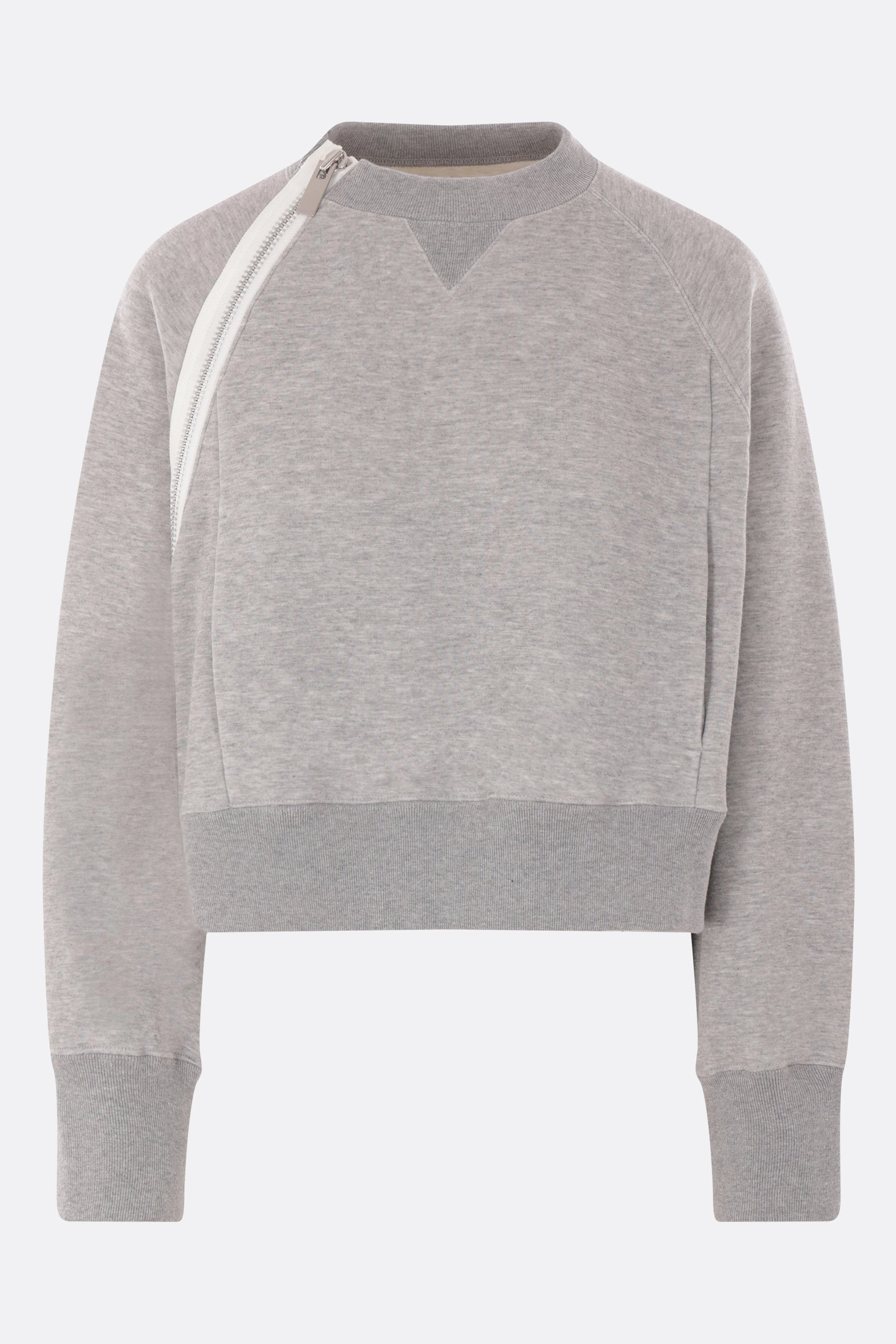 jersey cropped sweatshirt