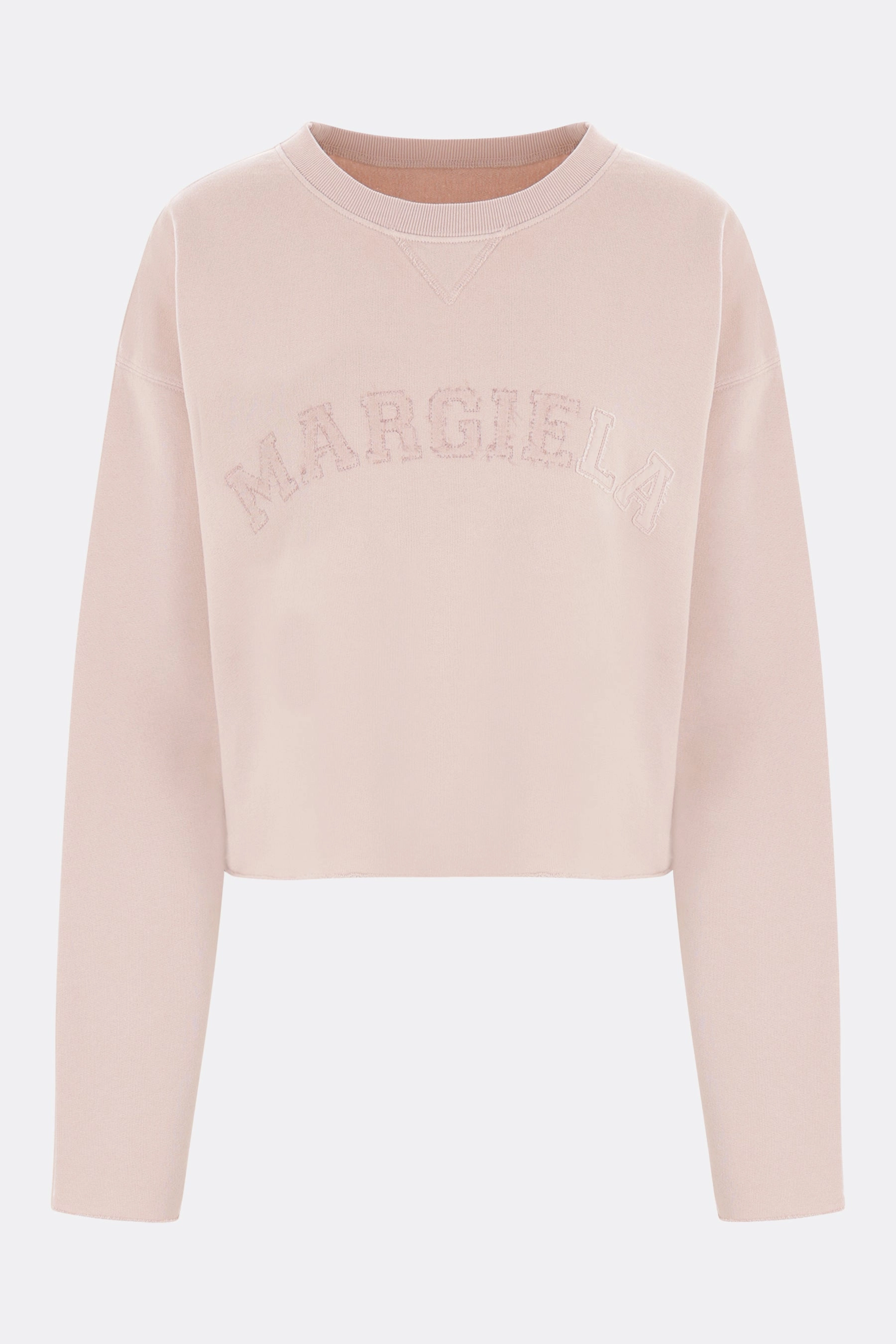 jersey cropped sweatshirt