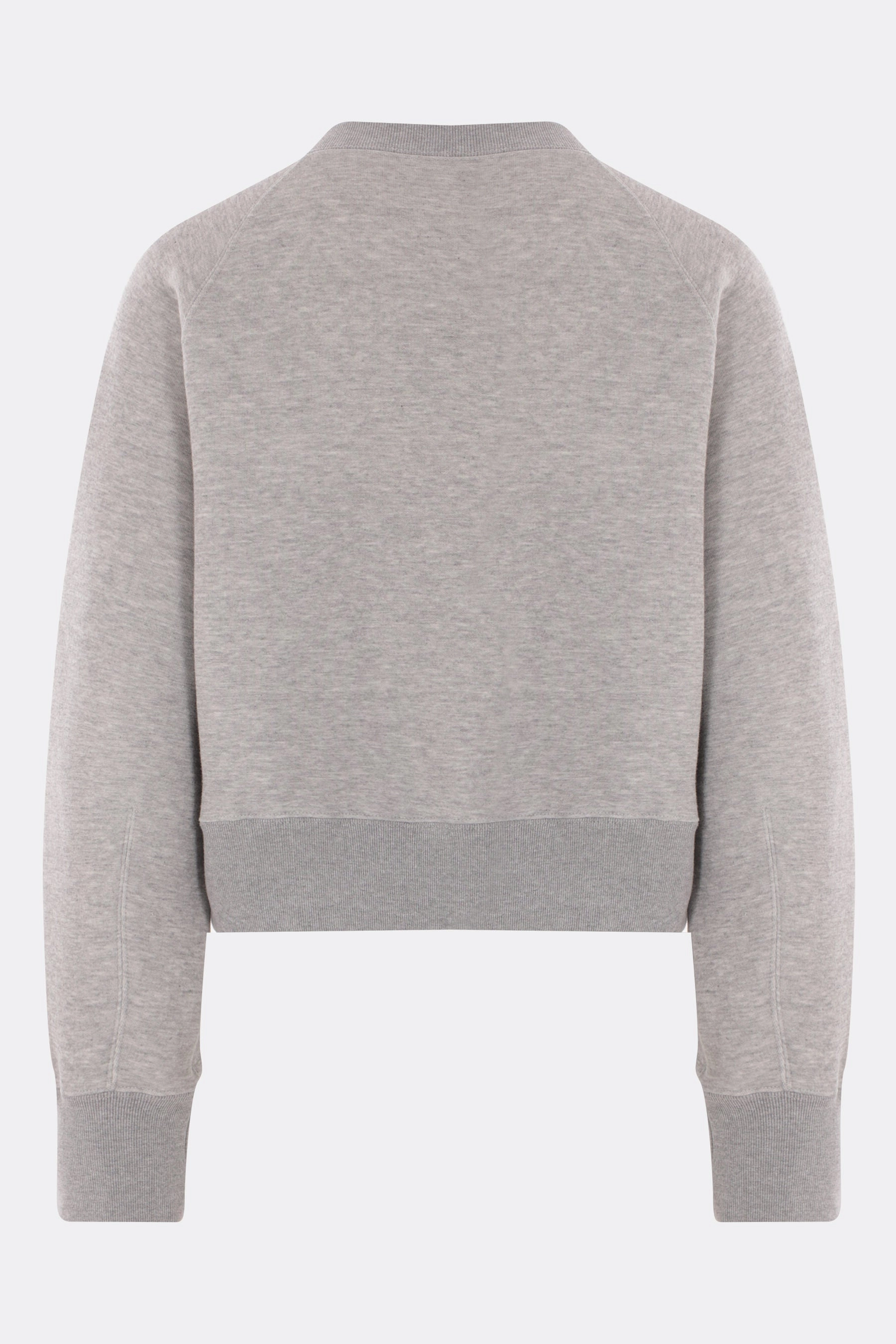 jersey cropped sweatshirt