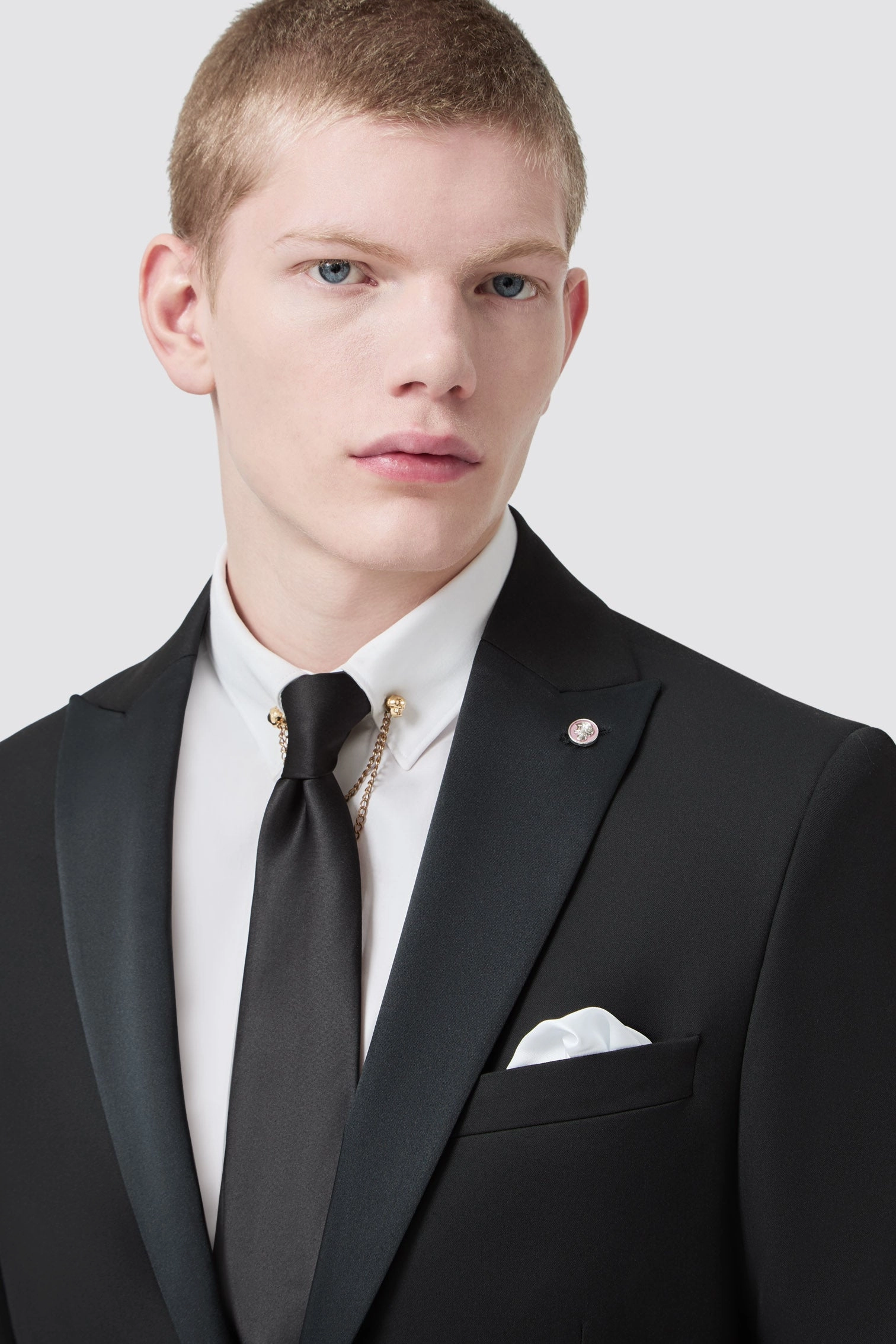Kingdon Slim Fit Black Tuxedo Suit