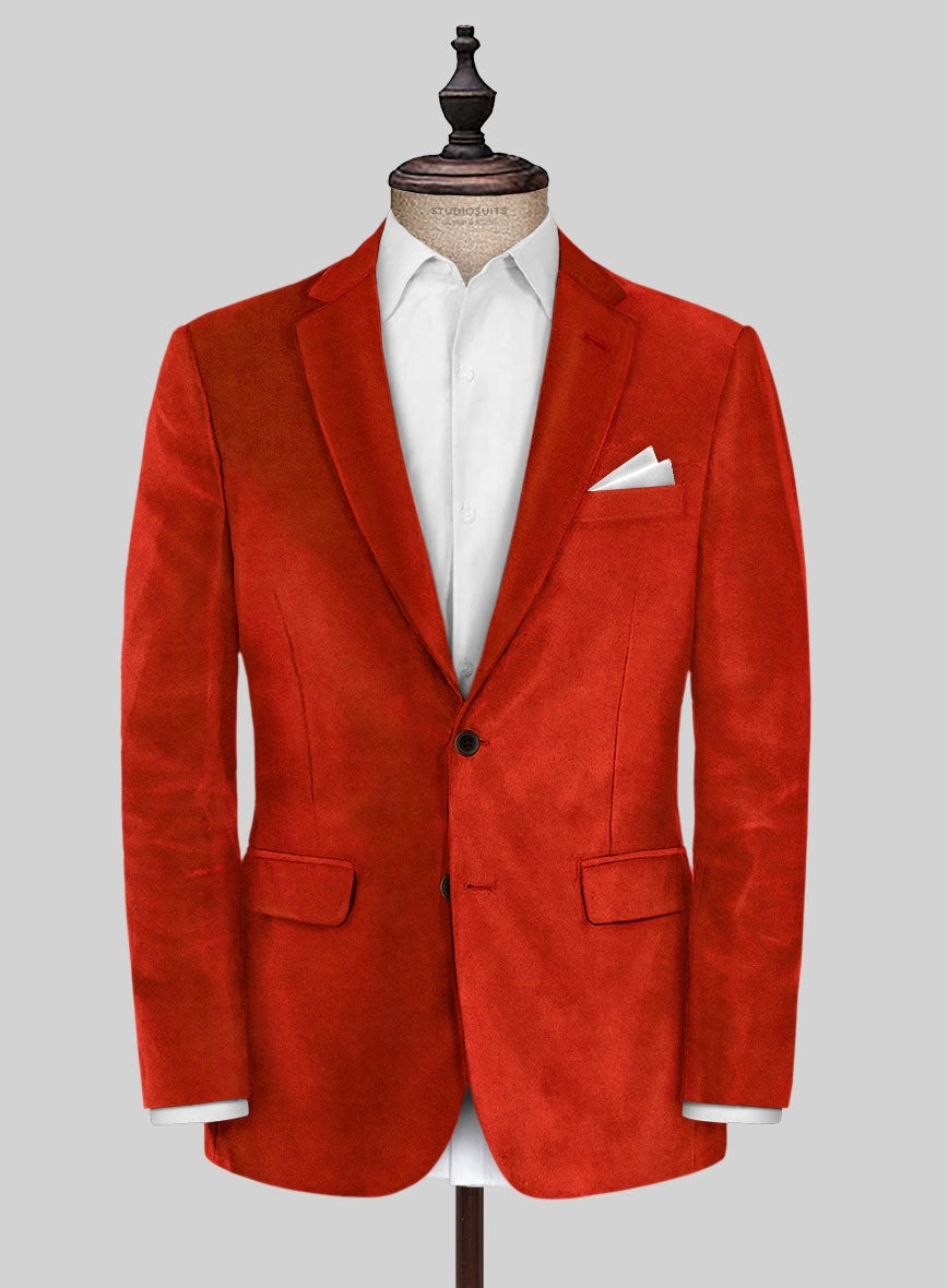 Kingsman Orange Velvet Suit