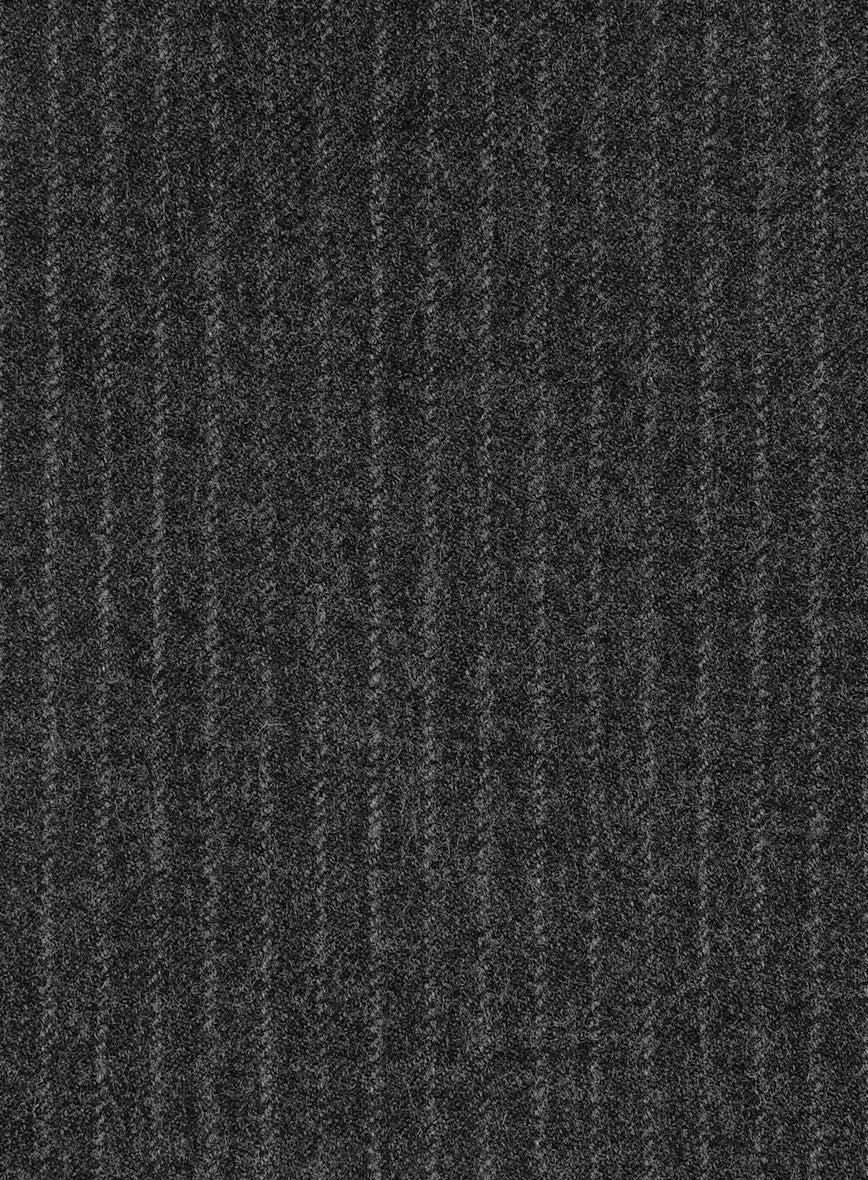 Light Weight Dark Gray Stripe Tweed Suit