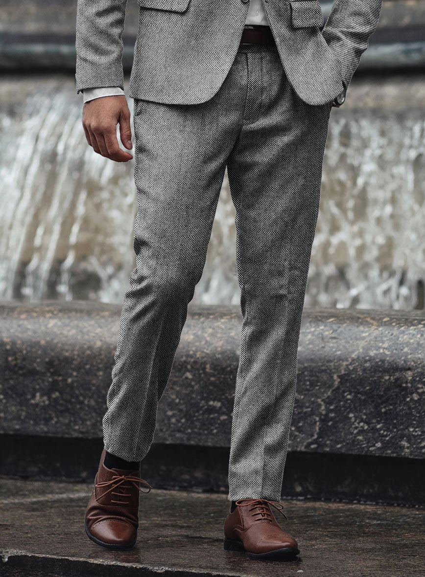 Light Weight Dark Gray Tweed Suit