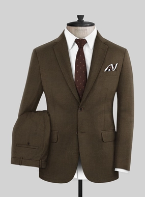Marco Stretch Brown Wool Suit