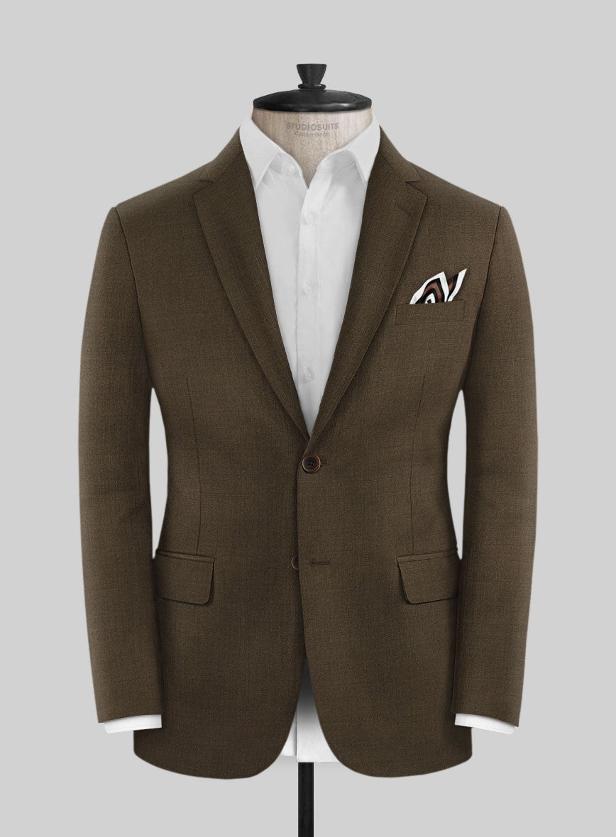 Marco Stretch Brown Wool Suit
