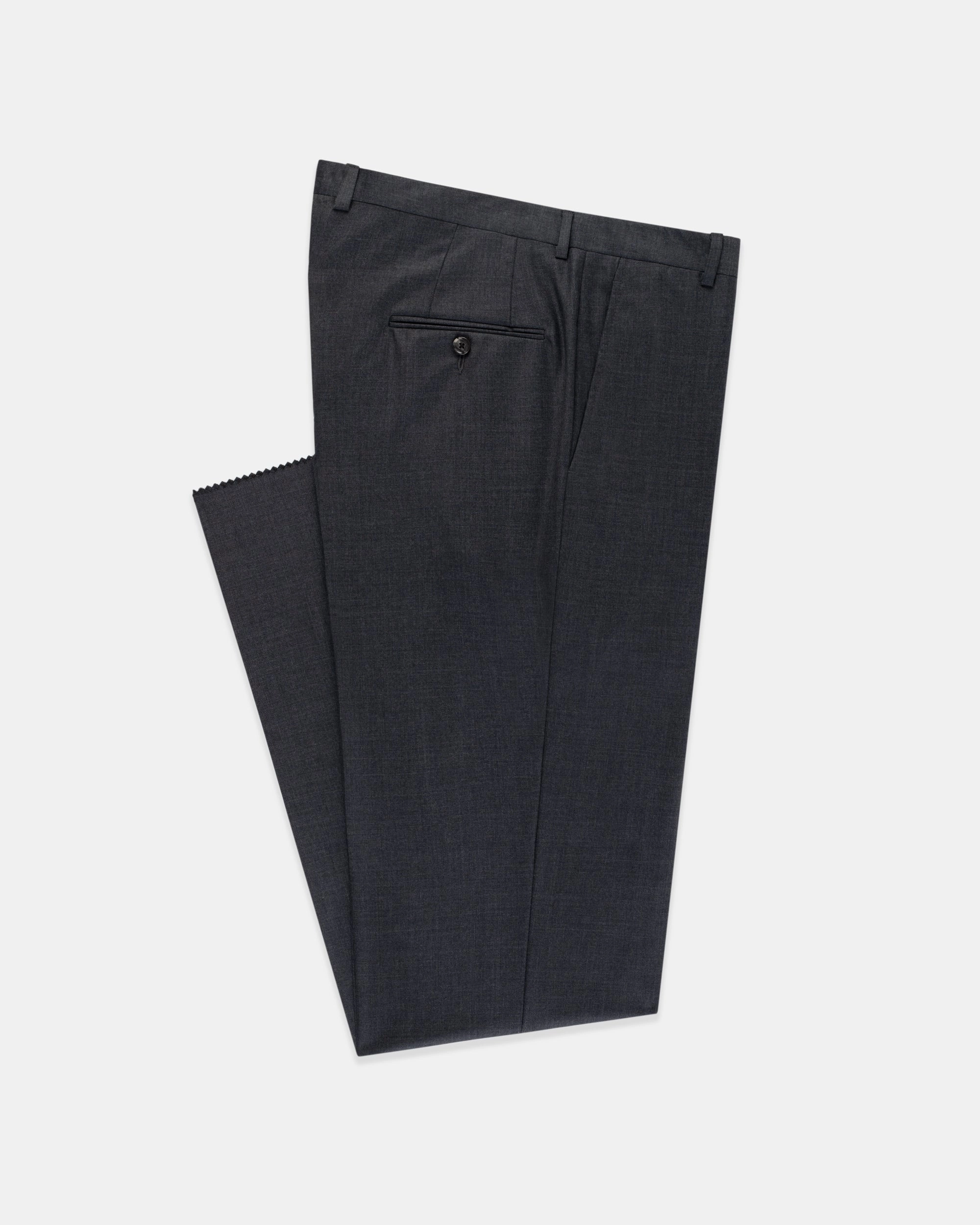 MEDIUM GREY SOLID 120s WOOL SUIT