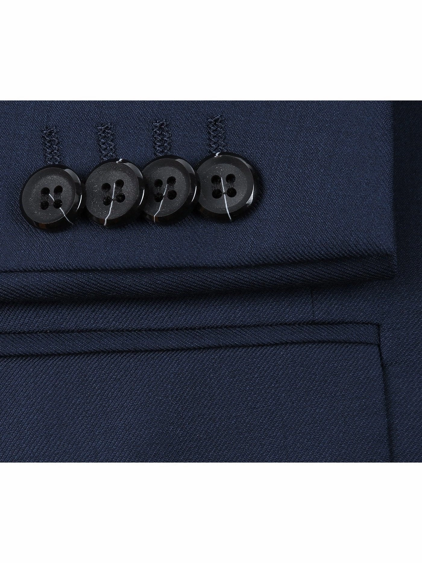 Men's 2-Piece Notch Lapel 100% Wool Suit