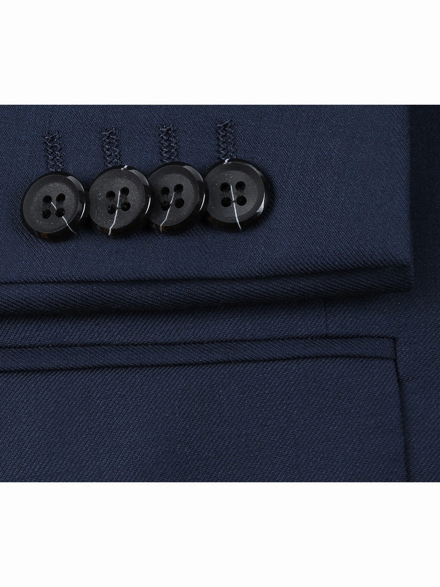 Men's 2-Piece Notch Lapel 100% Wool Suit