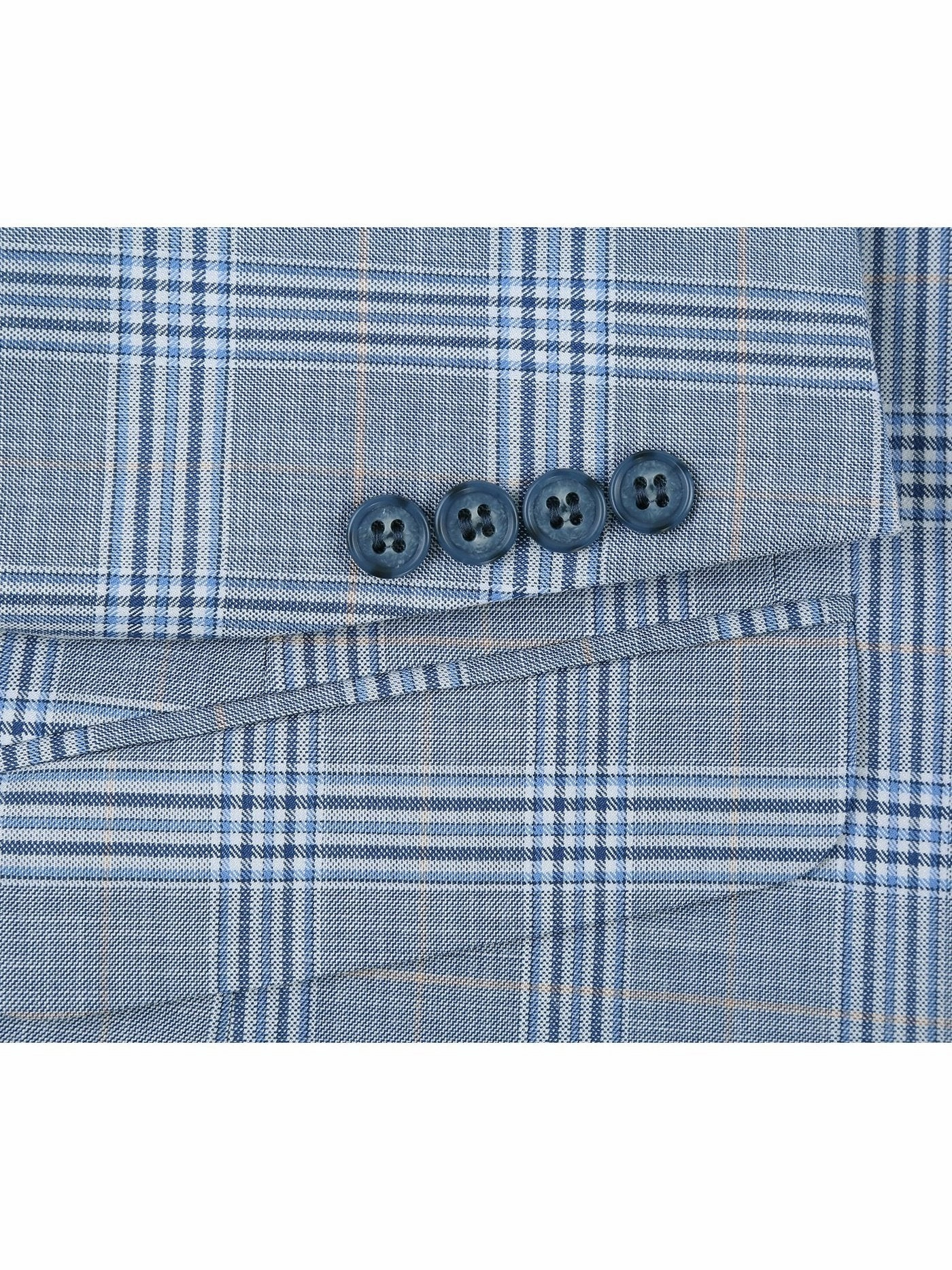 Men's 2-Piece Slim Fit Notch Lapel Stretch Windowpane Suit