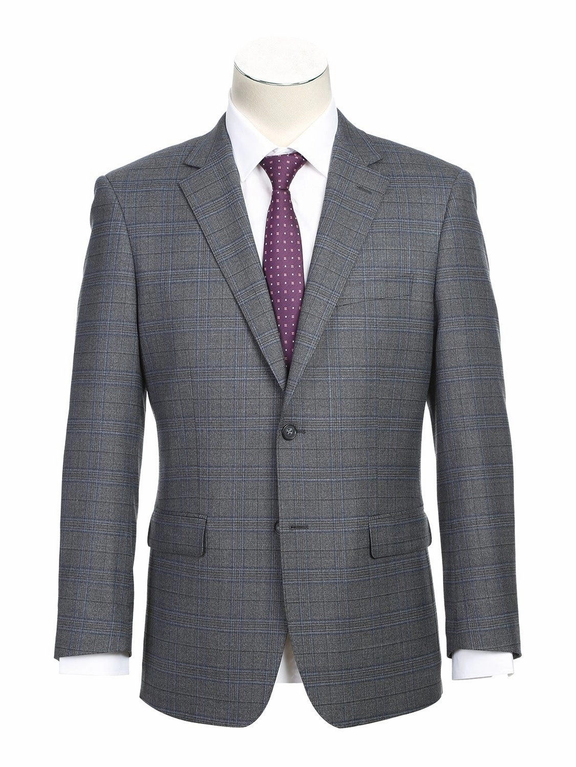 Men's Classic Fit Wool Blend Stretch Suits