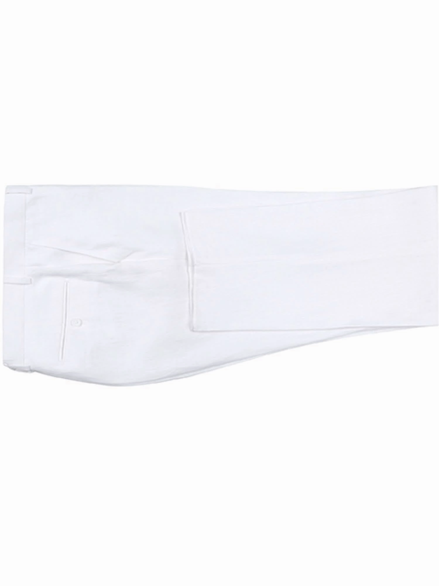 Men's Notch Lapels White Solid Linen Suits