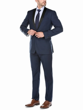 Men's Slim Fit 2-Piece Shawl Lapel Tuxedo Suit