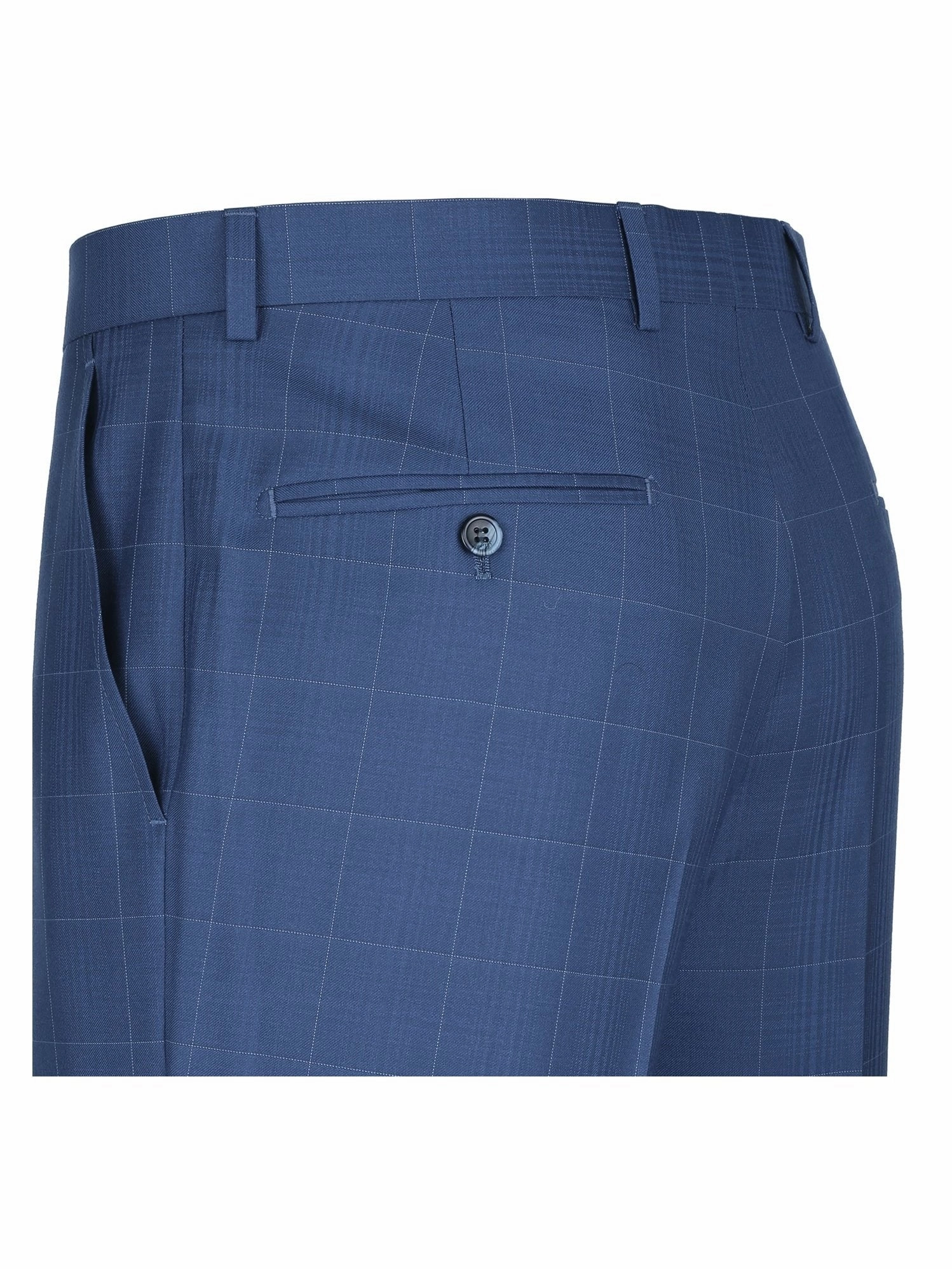 Men's Slim Fit 2-Piece Single Breasted Check Dress Suit