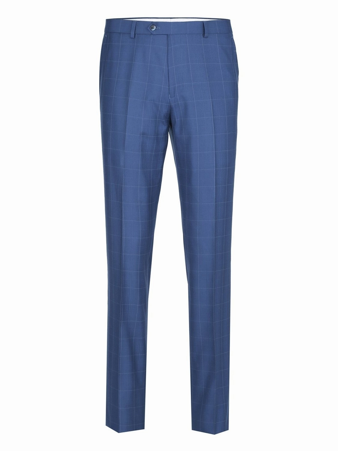 Men's Slim Fit 2-Piece Single Breasted Check Dress Suit