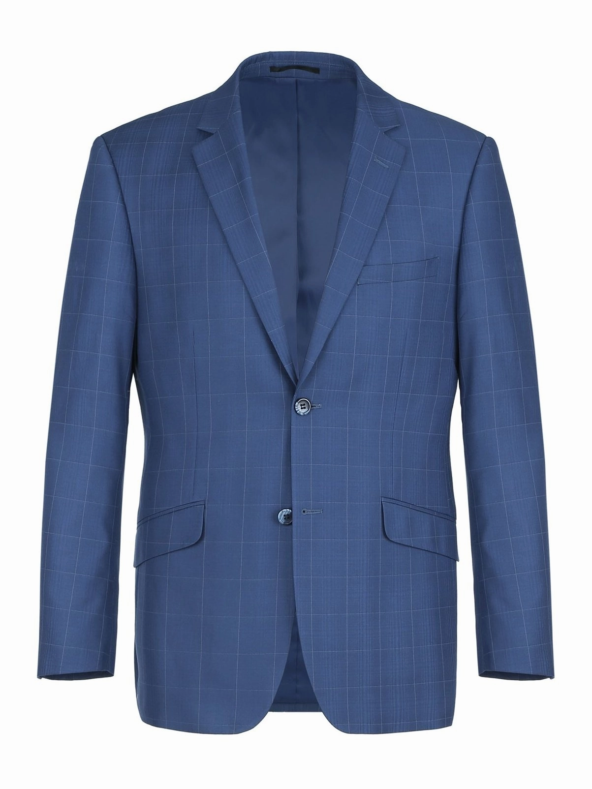Men's Slim Fit 2-Piece Single Breasted Check Dress Suit