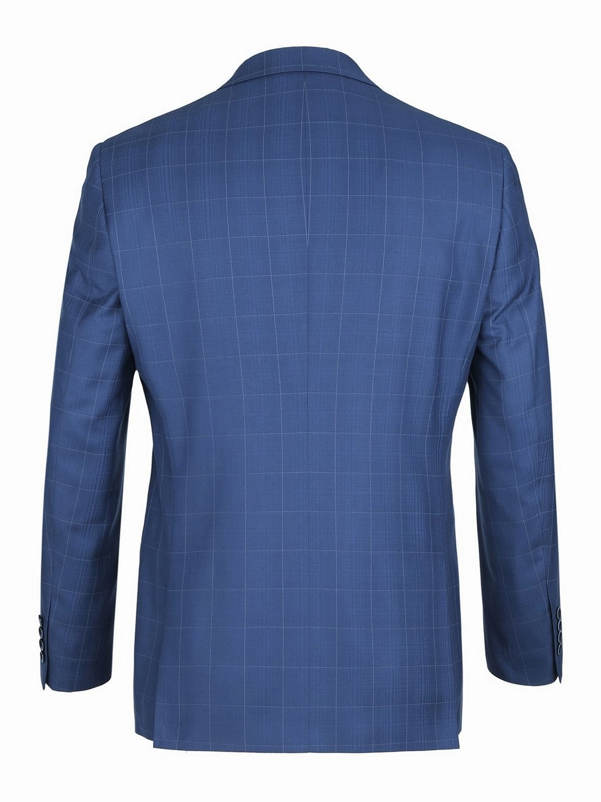 Men's Slim Fit 2-Piece Single Breasted Check Dress Suit