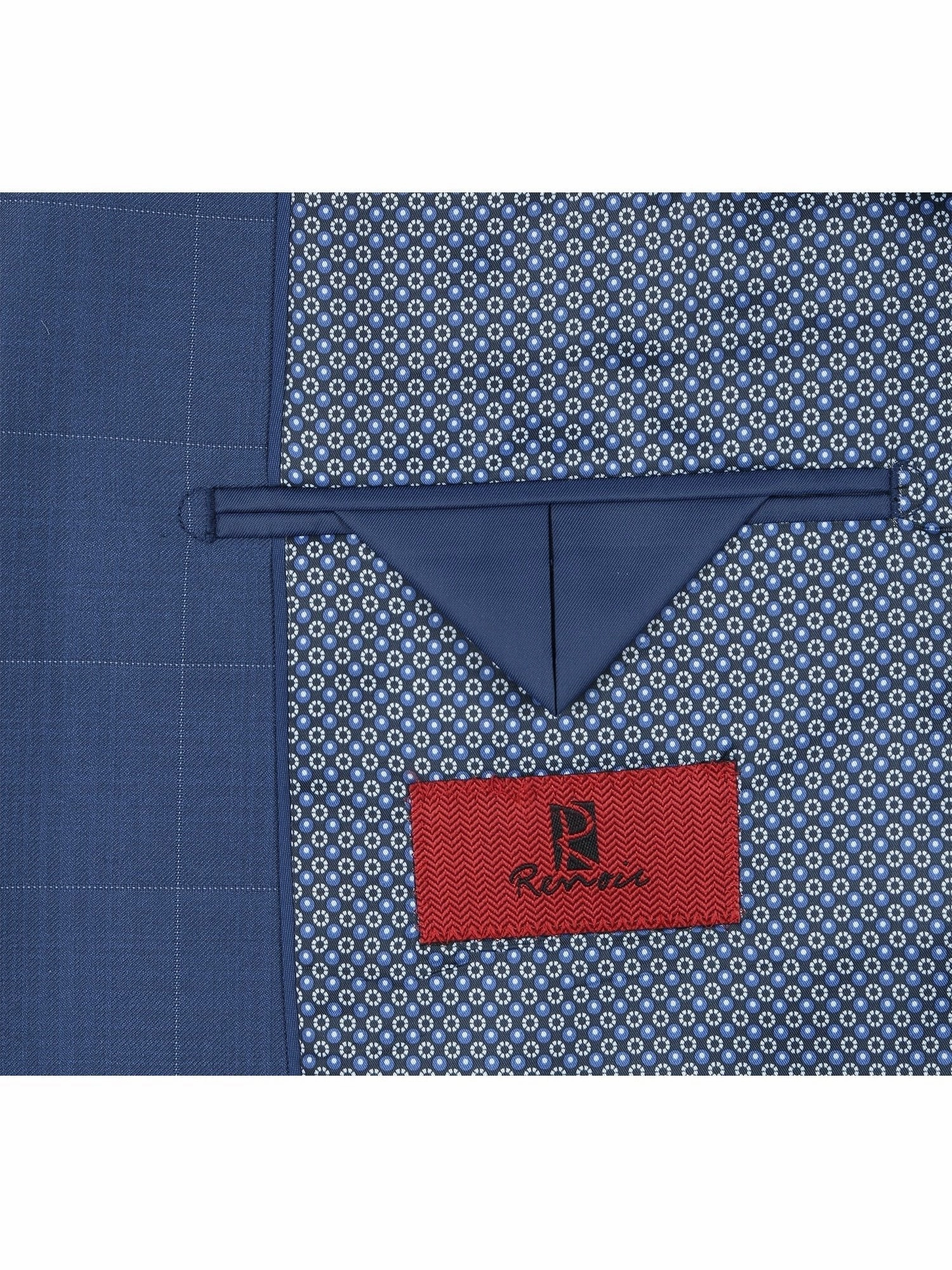 Men's Slim Fit 2-Piece Single Breasted Check Dress Suit