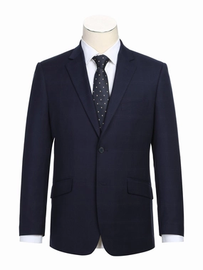Men's Slim Fit Checked Suits