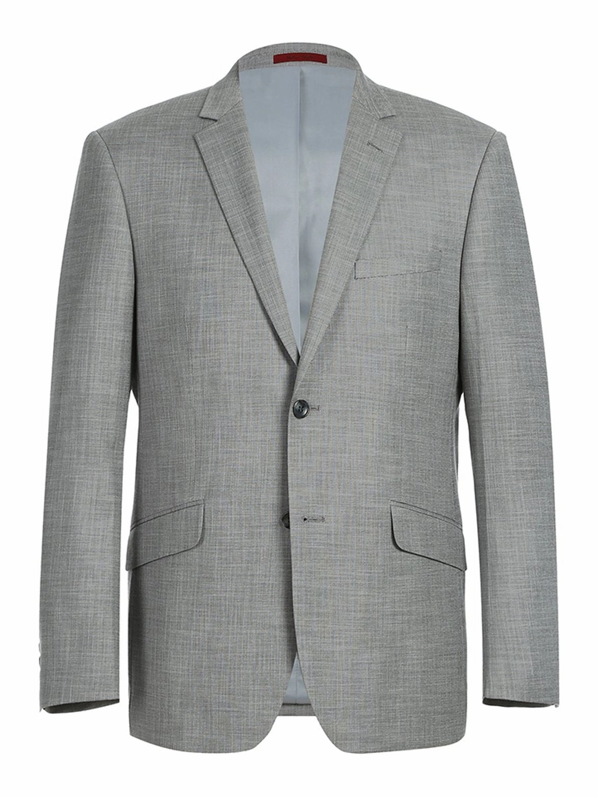 Men's Slim Fit Notch Lapels Gray Solid Suits