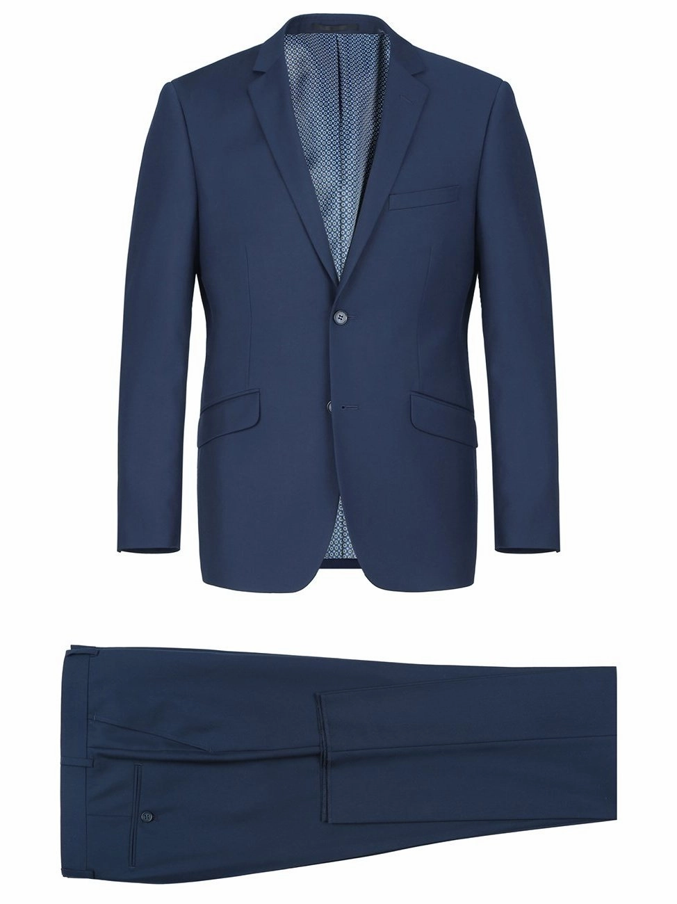 Men's Slim Fit Solid Stretch Suit
