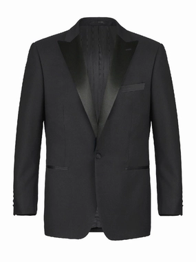 Men's Tuxedo Peak Lapel Dress Suit