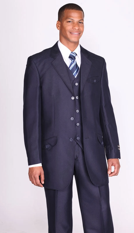 Milano Moda 5904V-NA Mens Suit