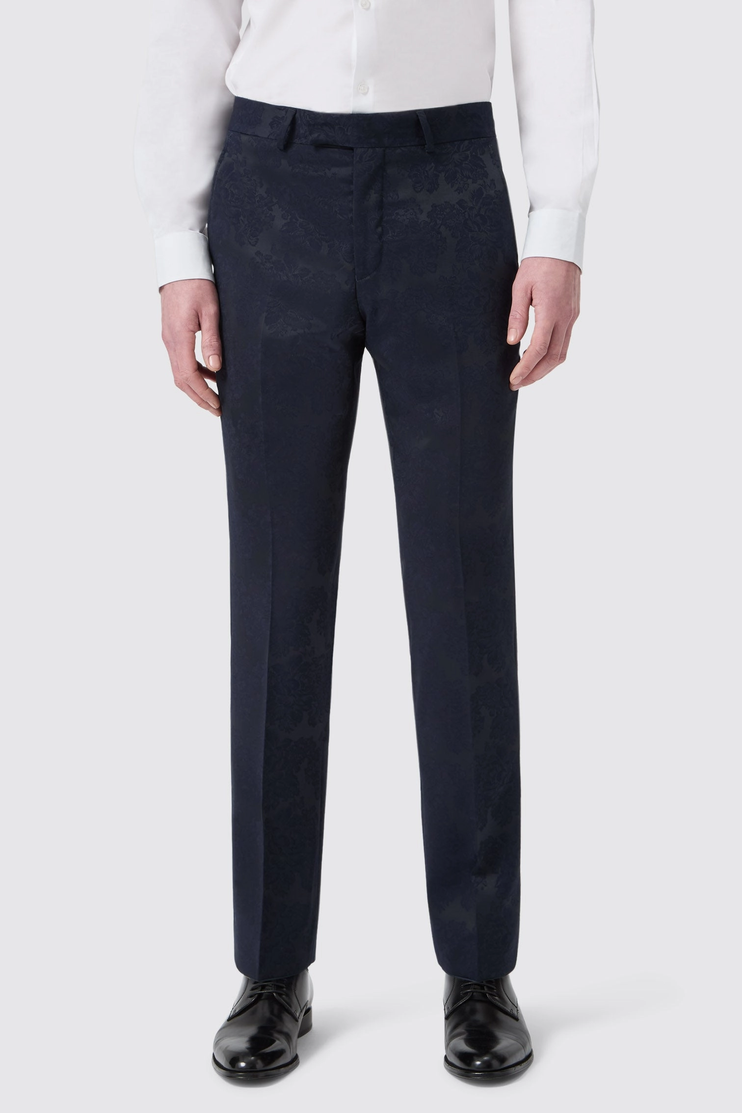 Minerva Slim Fit Navy Jacquard Tuxedo Suit