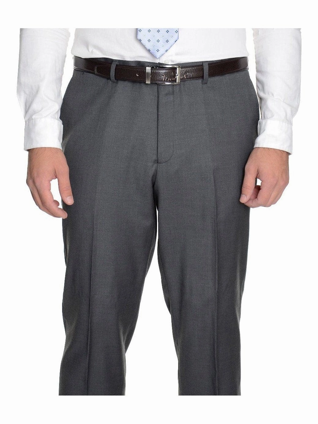 Modern Fit Solid Gray Wool Suit