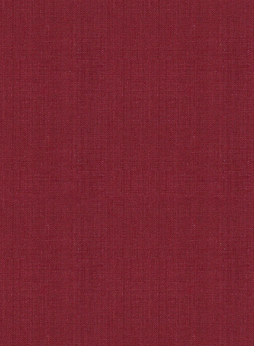 Moscow Maroon Linen Suit