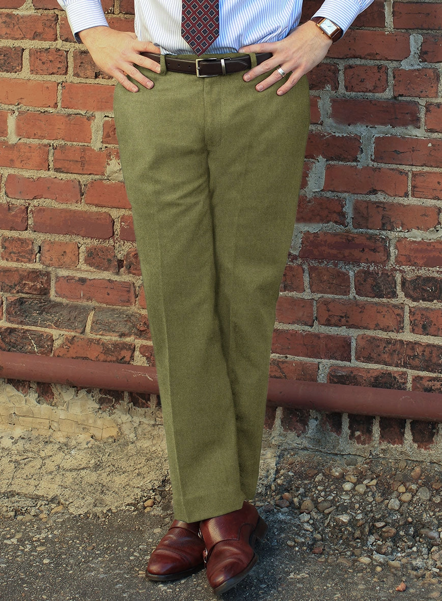 Naples Martini Green Tweed Suit