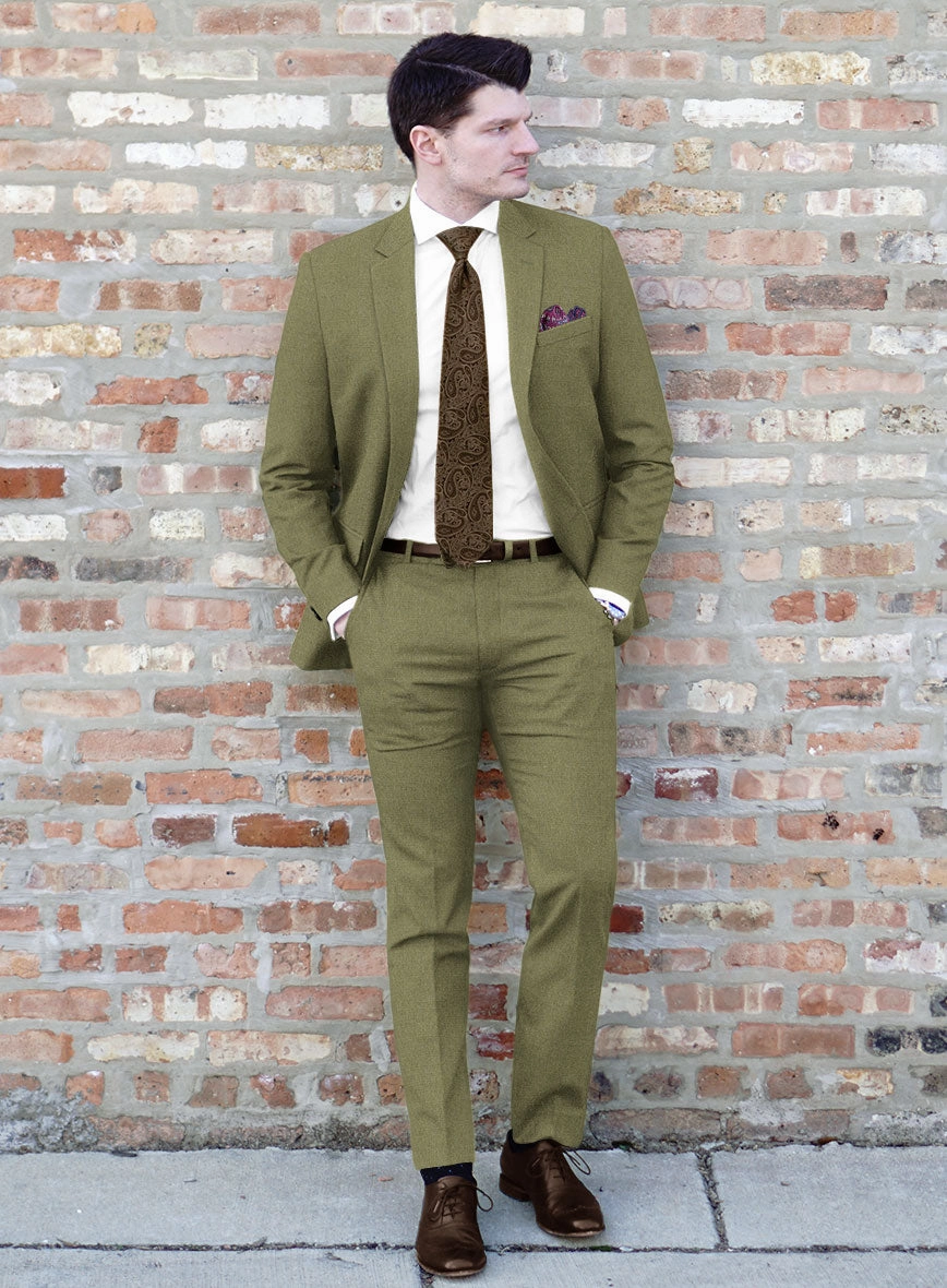 Naples Martini Green Tweed Suit